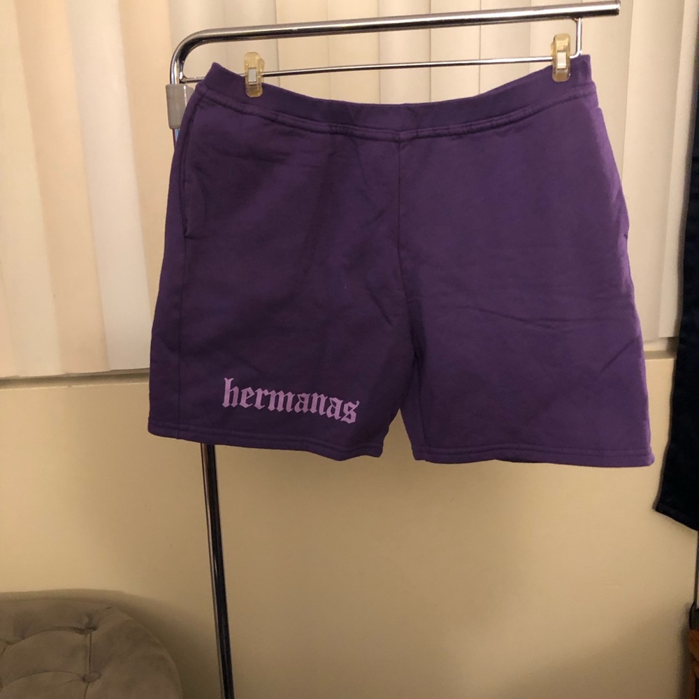 Hermanas Purple Athletic Women’s Shorts with Side Pockets